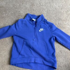 Nike Kids Royal Blue Half-Zip Hoodie